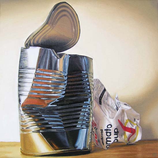 Soup can - painting by Peter Tankey